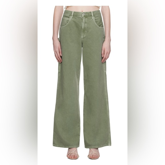 AGOLDE MAGDA CARPENTER JEANS. NWT. SIZE 27. SALAMANDER 💚 - Picture 1 of 7